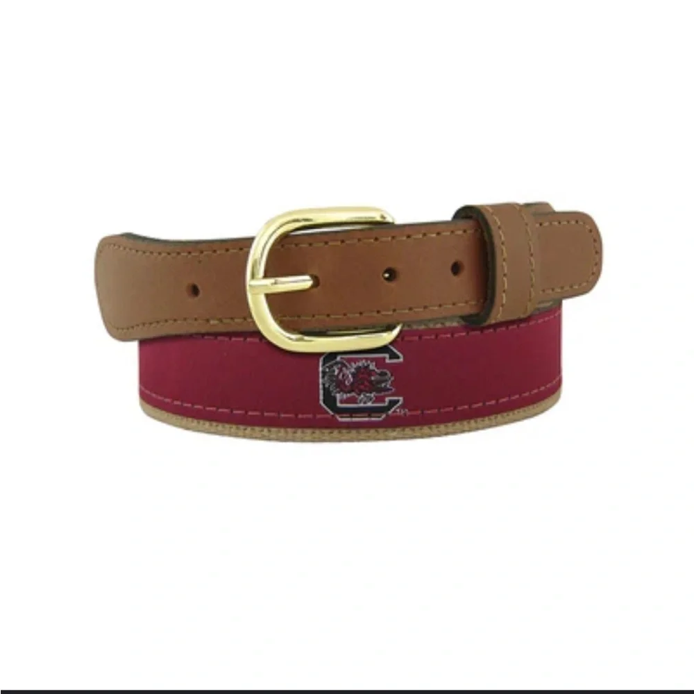 Zep Pro USC Gamecock Men’s Concho Leather Belt Size‎ 28
